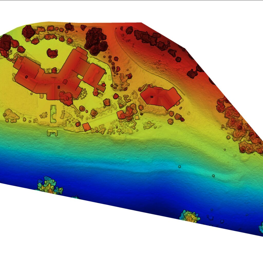 property elevation values shown by color